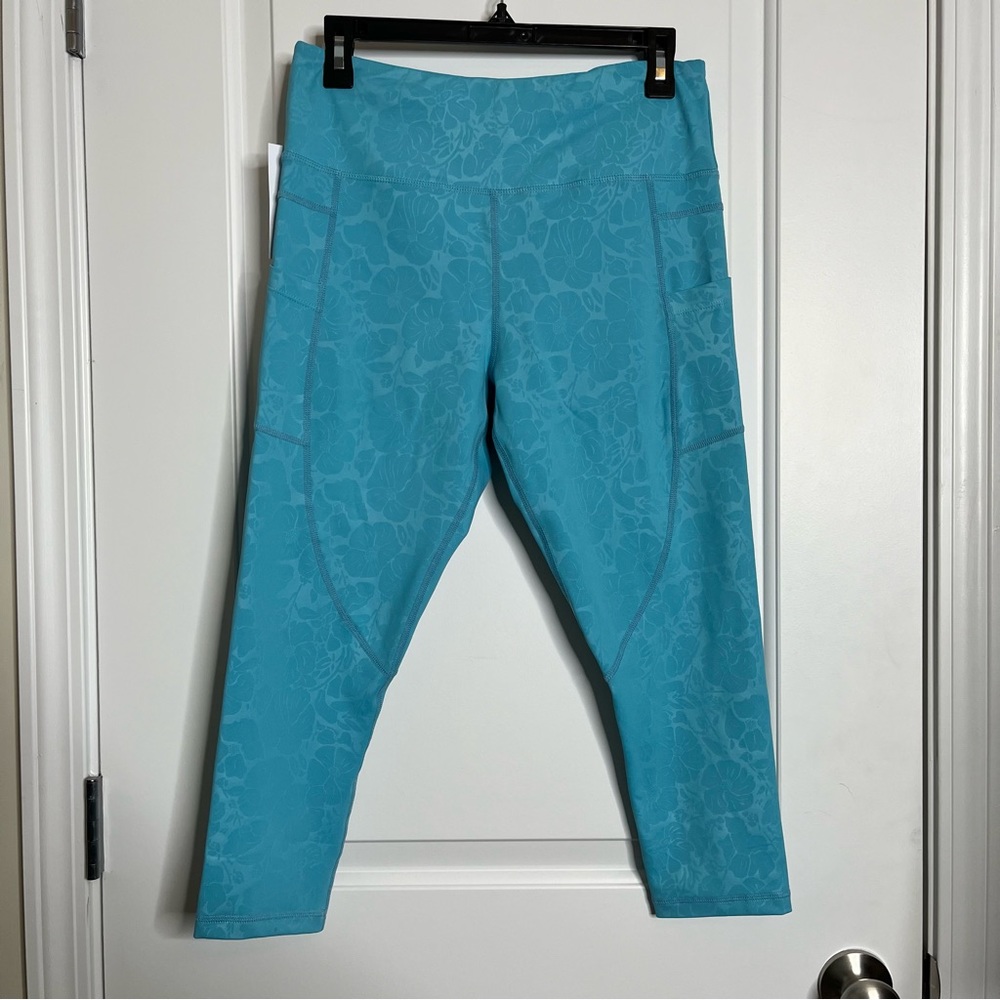 ZYIA Aqua Paradise Pocket Light N Tight Hi-Rise Capri 20”